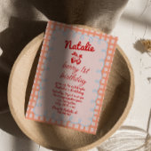 Berry 1st Handgeschriebene Gezeichnet Strawberry B Einladung