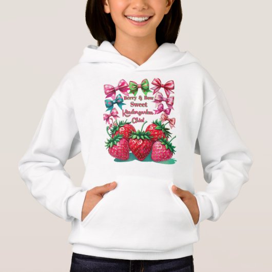Berry and Bow Sweet Kindergarten Chic Hoodie (Vorderseite)