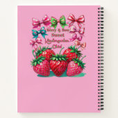 Berry and Bow Sweet Kindergarten Chic Notizblock (Rückseite)