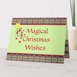 Berry and Stars Holiday Karte