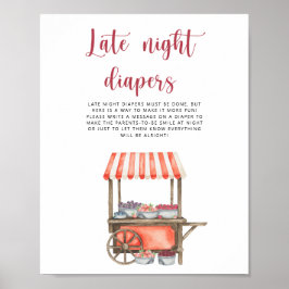 Berry-Baby-Party Late-Night-Windeln-Spiel Poster