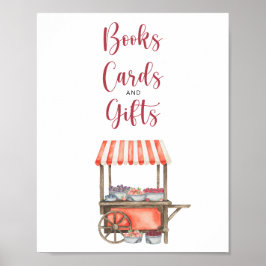Berry baby shower - books cards and gifts poster