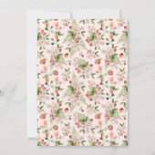 Berry Baby Shower Einladung (Rückseite)