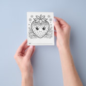 Berry Baby Shower Kids Activity Colour Sheet Flyer (Gruppe)