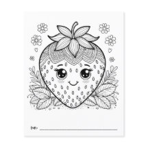 Berry Baby Shower Kids Activity Colour Sheet
