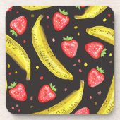 Berry & Banana Bliss Untersetzer | Obst Untersetze (Vorderseite)