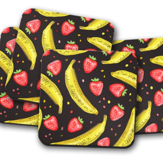 Berry & Banana Bliss Untersetzer | Obst Untersetze