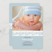 Berry Band Foto Geburtsankündigung Ankündigung (Vorne/Hinten)