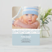 Berry Band Foto Geburtsankündigung Ankündigung (Stehend Vorderseite)