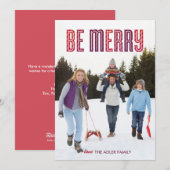 Berry Be Merry Holiday Card Feiertagskarte (Vorne/Hinten)