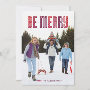 Berry Be Merry Holiday Card Feiertagskarte