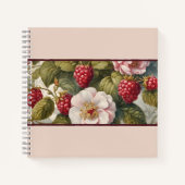Berry Beautiful Garden Party: Square Notebook Notizblock (Vorderseite)