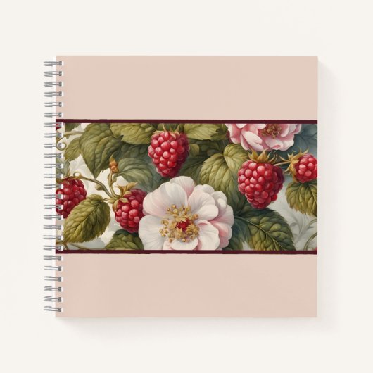 Berry Beautiful Garden Party: Square Notebook Notizblock (Vorderseite)
