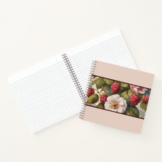 Berry Beautiful Garden Party: Square Notebook Notizblock (Innenseite)