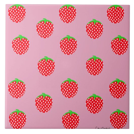 Berry Beautiful Summer Fliese (Vorderseite)
