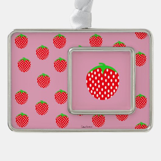 Berry Beautiful Summer Rahmen-Ornament Silber (Vorderseite)