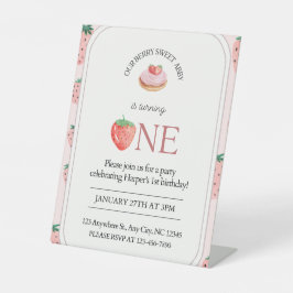 Berry begeistert, um 1 zu drehen sockelschild