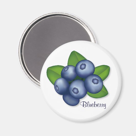 Berry, Berry Blueberry Magnet (Vorderseite/Rückseite)