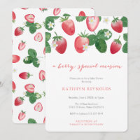 Berry Besondere Anlass Strawberry Baby Shower