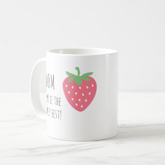 Berry Best Mama Strawberry Kaffeetasse (Vorderseite Links)