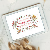 Berry Best Oma Strawberry Muttertag Feiertagskarte