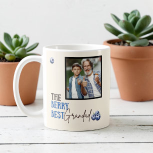 Berry Best Opa Foto Blaubeeren Textdesign Kaffeetasse