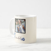 Berry Best Opa Foto Blaubeeren Textdesign Kaffeetasse (Vorderseite Links)