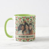 Berry Besties Green and Red Friends Foto Tasse (Links)