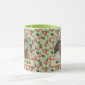 Berry Besties Green and Red Friends Foto Tasse (Zentrum)