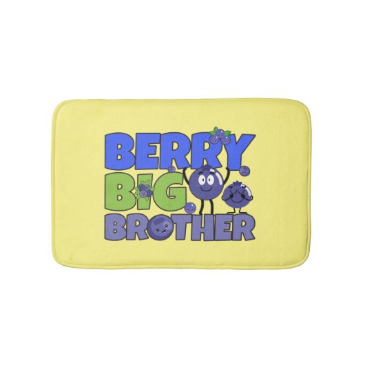 Berry Big Brother - Sibling Blueberry Pub Badematte (Vorderseite)