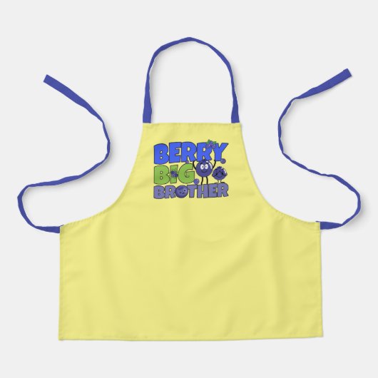 Berry Big Brother - Sibling Blueberry Pub Schürze (Vorderseite)