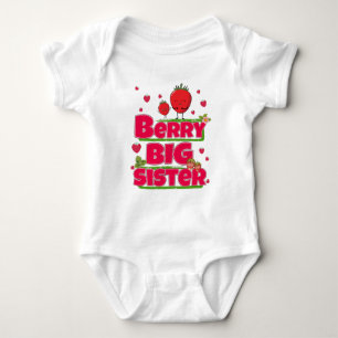 Berry Big Sister - Niedliche Erdbeerpuppe Baby Strampler