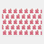 Berry Big Sister - Niedliche Erdbeerpuppe Geschenkpapier Set (Vorderseite)