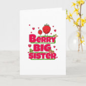 Berry Big Sister - Niedliche Erdbeerpuppe Karte (Gelbe Blume)