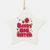 Berry Big Sister - Niedliche Erdbeerpuppe Keramik Ornament (Vorne)