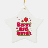 Berry Big Sister - Niedliche Erdbeerpuppe Keramik Ornament (Hinten)