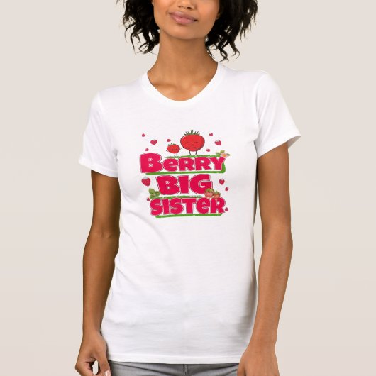 Berry Big Sister - Niedliche Erdbeerpuppe T-Shirt (Vorderseite)