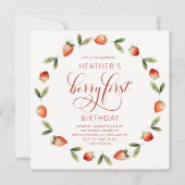 Berry Birthday Einladung (Vorderseite)