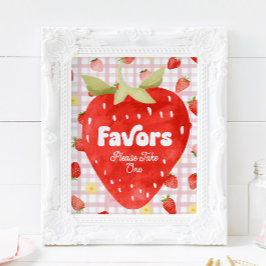 Berry Birthday Favor Sign