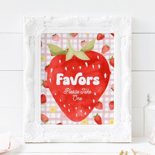 Berry Birthday Favor Sign