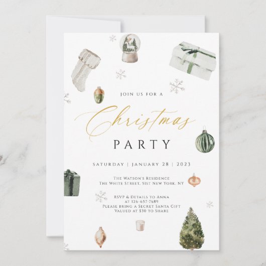 Berry Birthday Invitation, Blueberry 1. Geburtstag Einladung (Vorderseite)