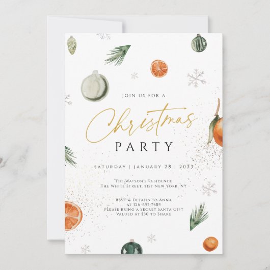 Berry Birthday Invitation, Blueberry 1. Geburtstag Einladung (Vorderseite)