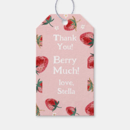Berry Birthday Strawberry Vielen Dank für Ihre Unt Geschenkanhänger