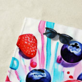 Berry Blast: Fruchtiger Spaß Strandtuch (Beispiel)