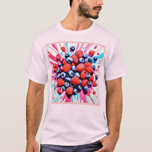 Berry Blast: Fruchtiger Spaß T-Shirt (Vorderseite)