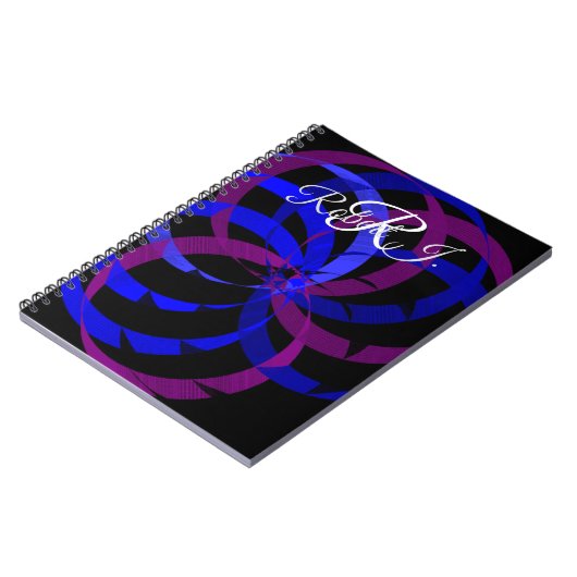 Berry Blend Geometric Spiral Notebook Notizblock (Linke Seite)