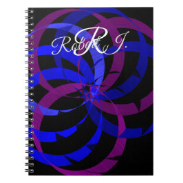 Berry Blend Geometric Spiral Notebook Notizblock