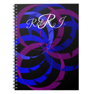 Berry Blend Geometric Spiral Notebook Notizblock