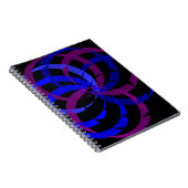 Berry Blend Geometric Spiral Notebook Notizblock (Rechte Seite)