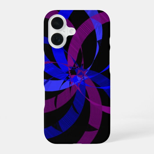 Berry Blend Geometrisches iPhone 16 Case Hülle (Rückseite)